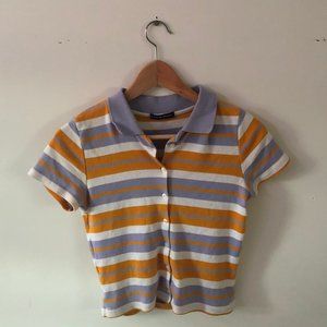 limited edition brandy melville collared top!